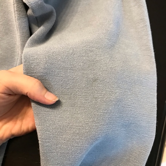 Eileen Fisher Blue Silk Cardigan - Picture 7 of 10